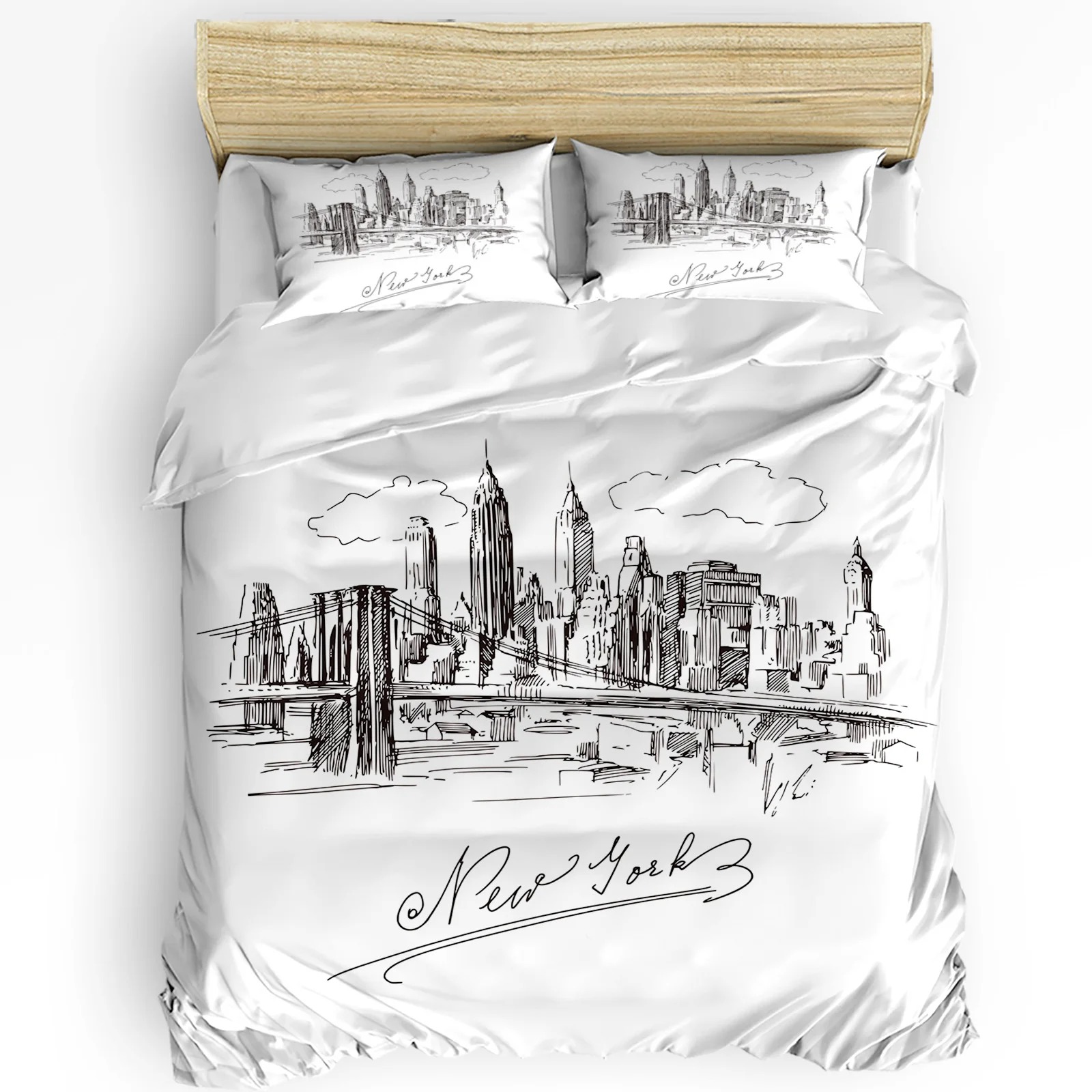 Home Textiles New York - New York Sketch City Duvet Cover
