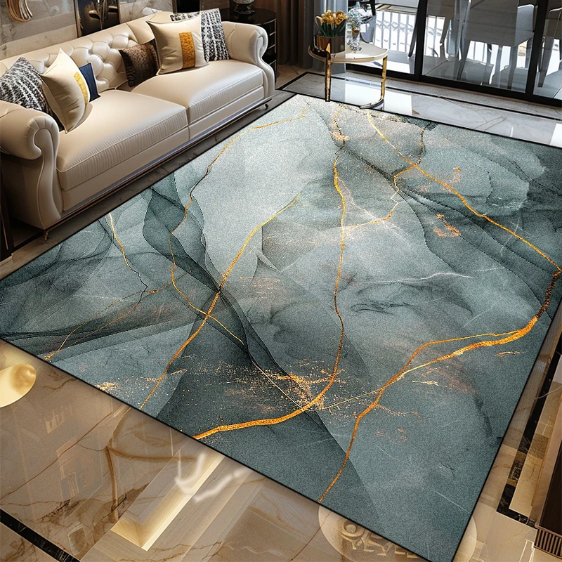 Home Textiles Designer - Nordic Marble Art Design Non-Slip Large