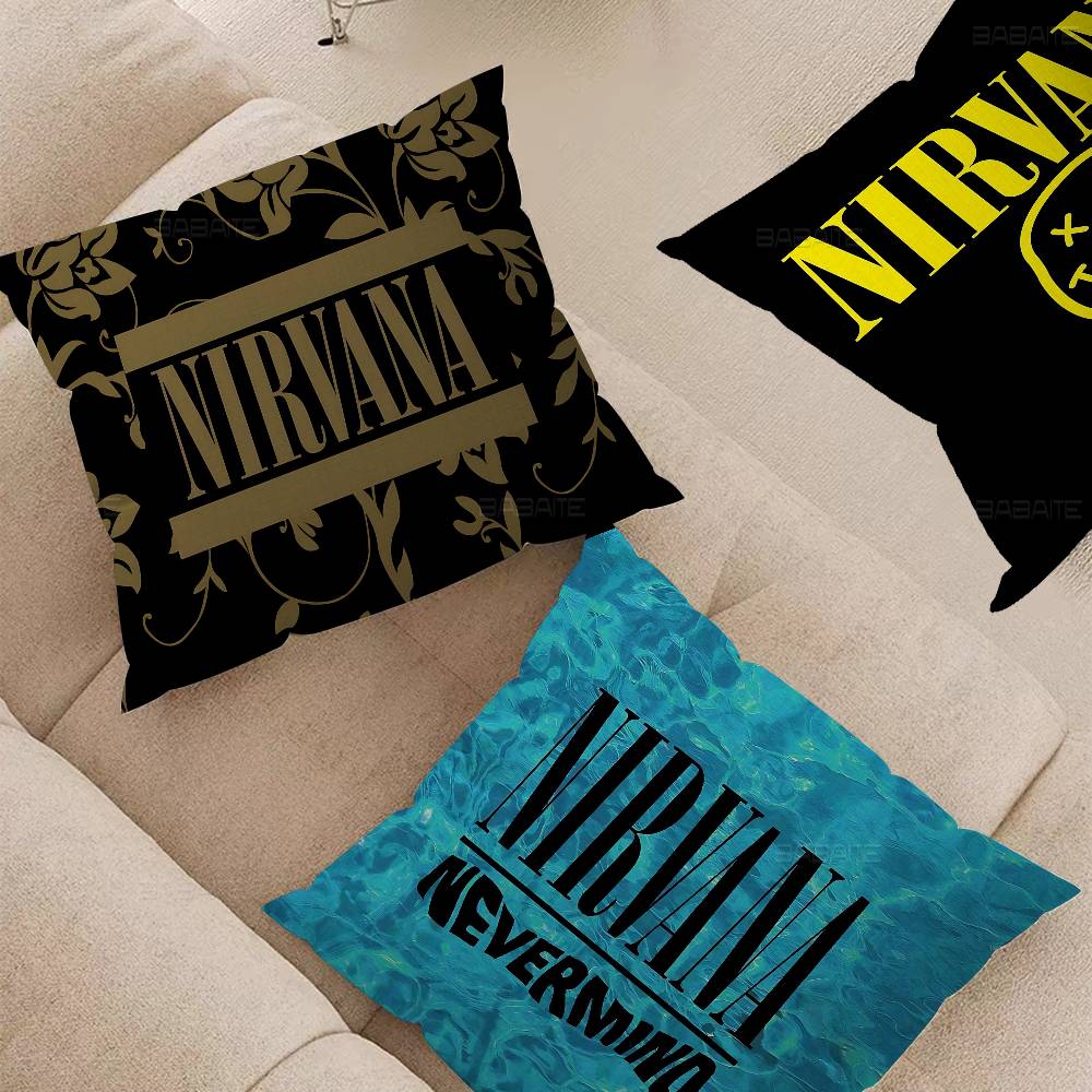 Hot Home Of Textiles - Band Hot N-Nirvanas Pillow Cushion Cover