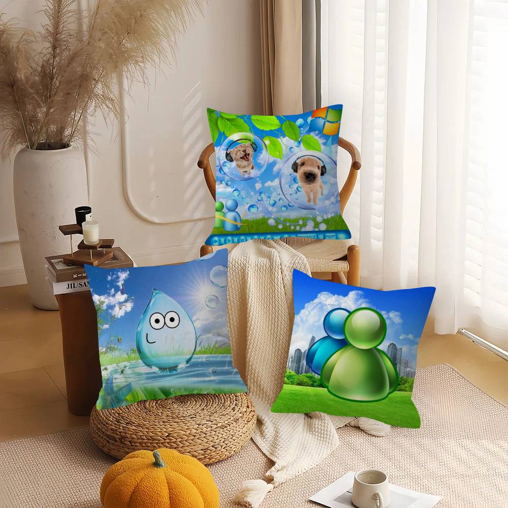 Frutiger Aero Art cushion  Pil - Home Art Textiles ulasan dan harga