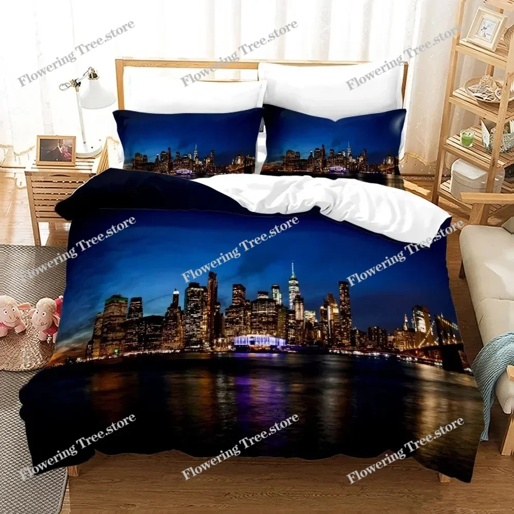 New York City Night View Beddi - Home Textiles New York ulasan dan harga