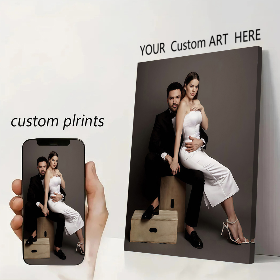 Custom Print Canvas Poster Ani - Home Textiles & Furnishings ulasan dan harga