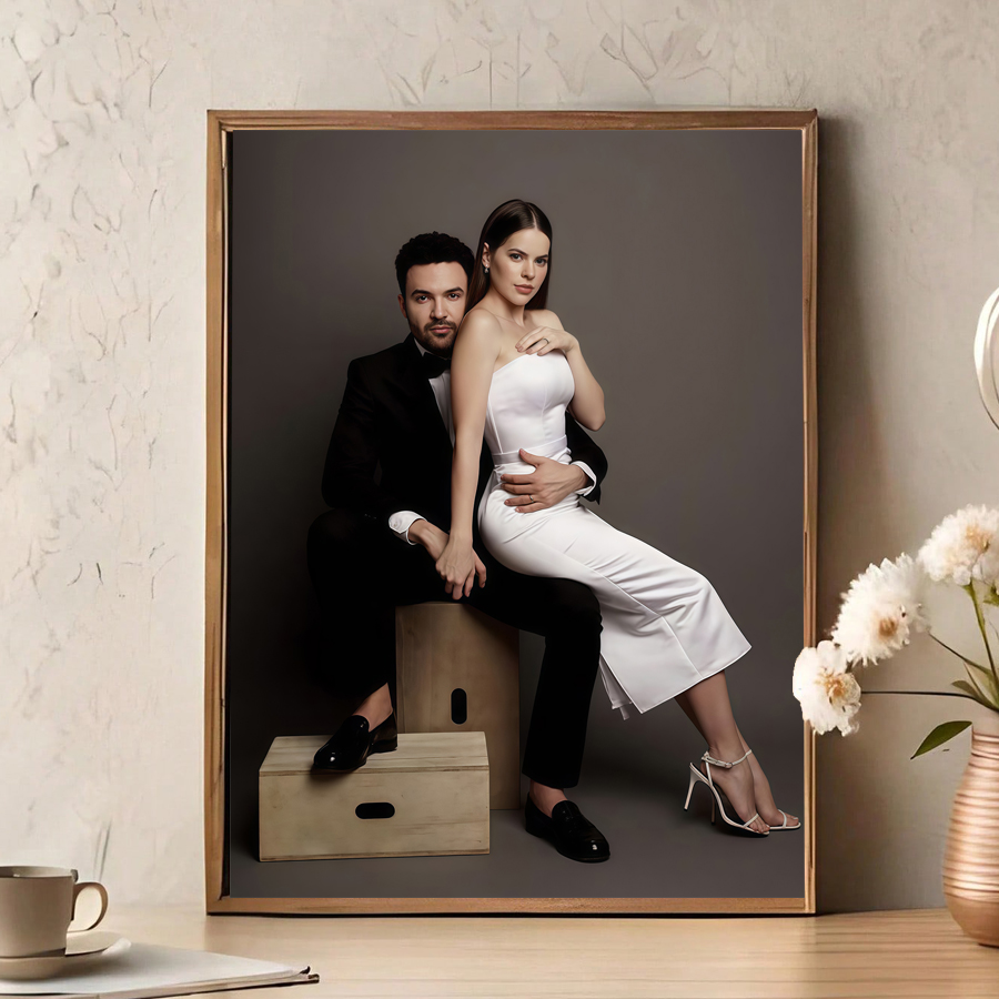 Custom Print Canvas Poster Ani - Home Textiles & Furnishings ulasan dan harga
