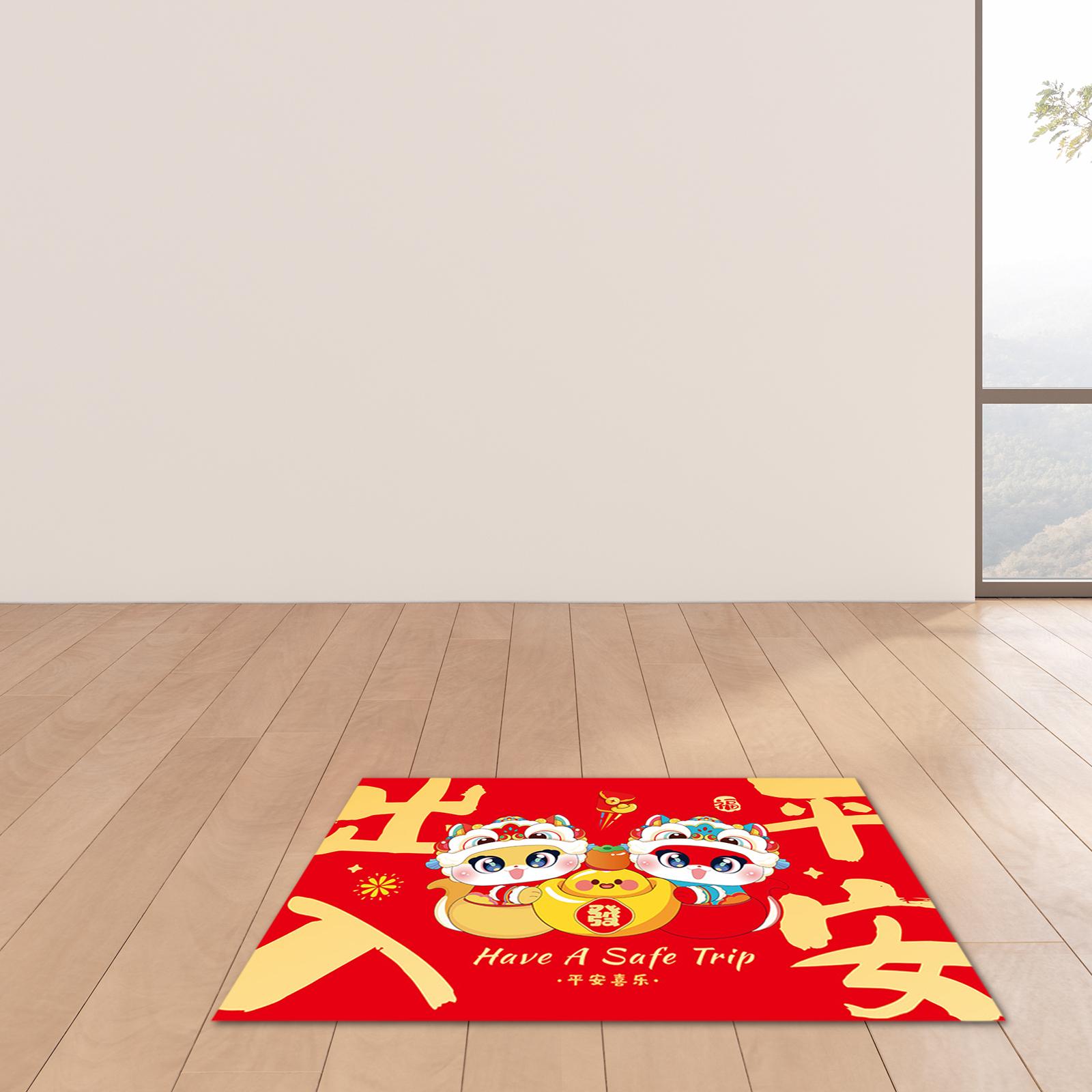 Chinese New Year Floor Mat Wel - Home.Textiles Cushion ulasan dan harga