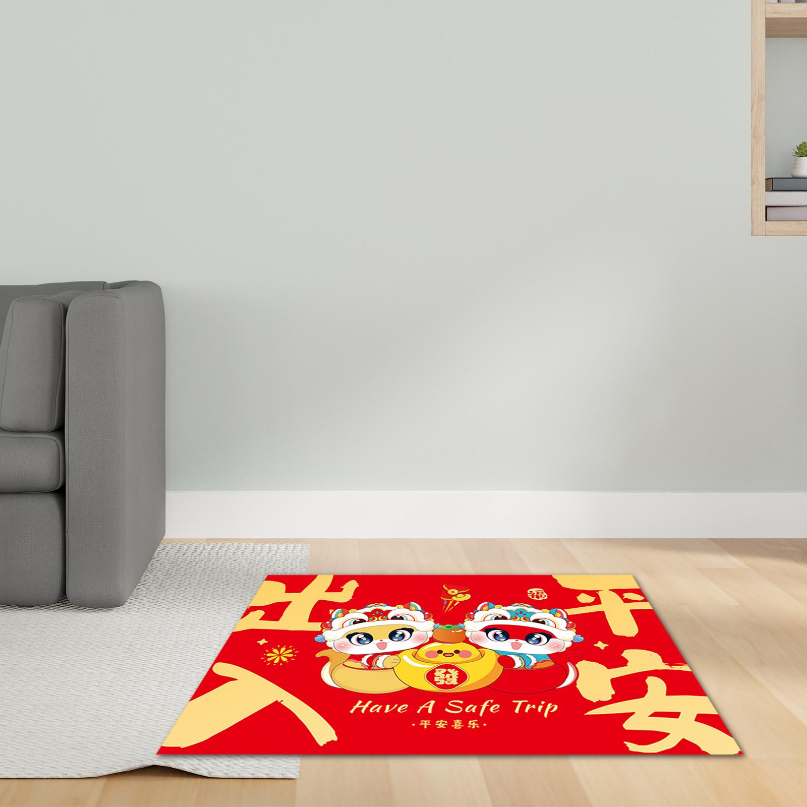 Chinese New Year Floor Mat Wel - Home.Textiles Cushion ulasan dan harga