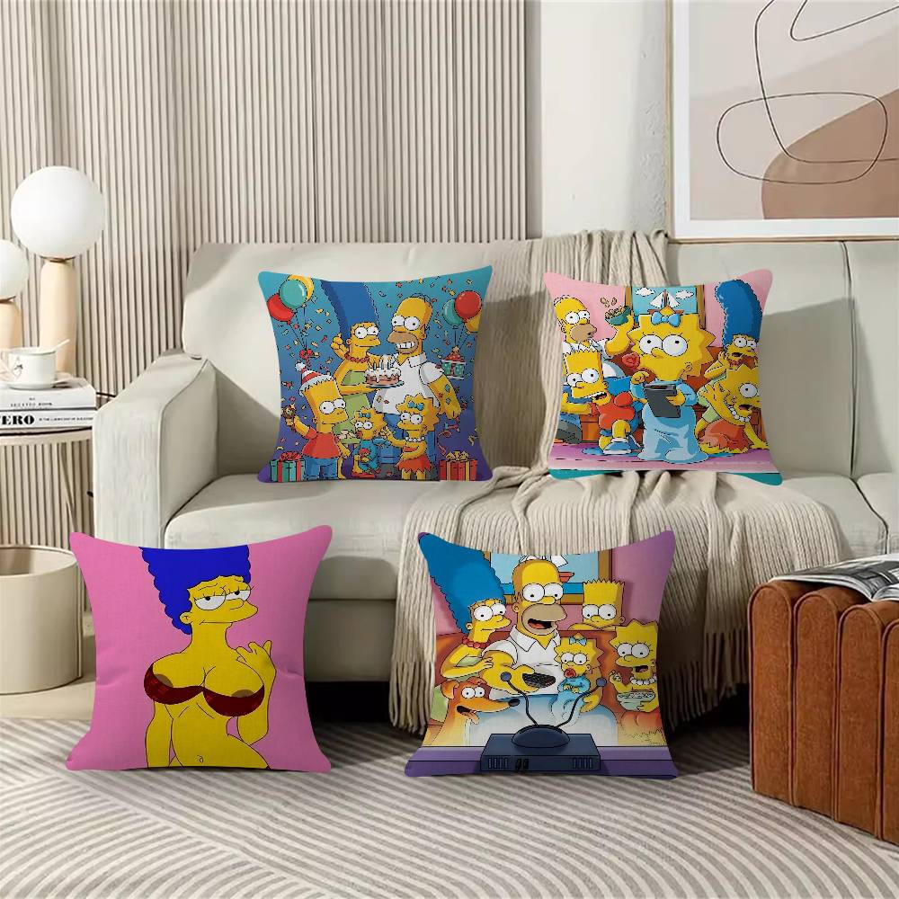 Anime S-Simpsonss Cartoon Art  - Home Art Textiles ulasan dan harga