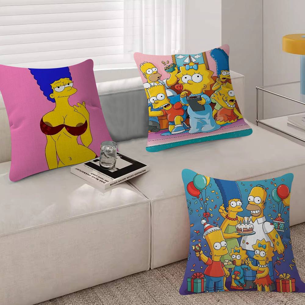Anime S-Simpsonss Cartoon Art  - Home Art Textiles ulasan dan harga