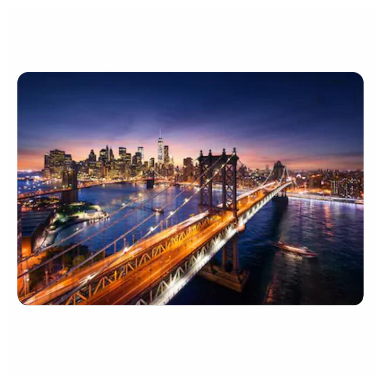 Modern New York City at Sunset - Home Textiles New York ulasan dan harga
