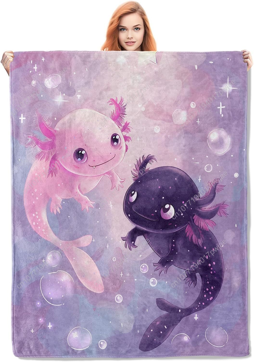 Axolotl Blanket Cute Axolotls  - Home Textiles & Furnishings ulasan dan harga