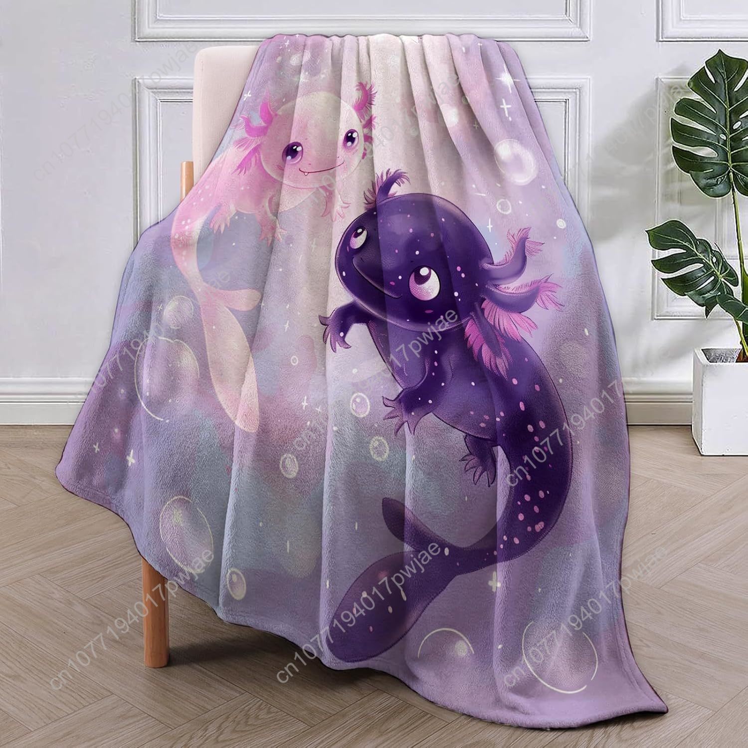 Axolotl Blanket Cute Axolotls  - Home Textiles & Furnishings ulasan dan harga