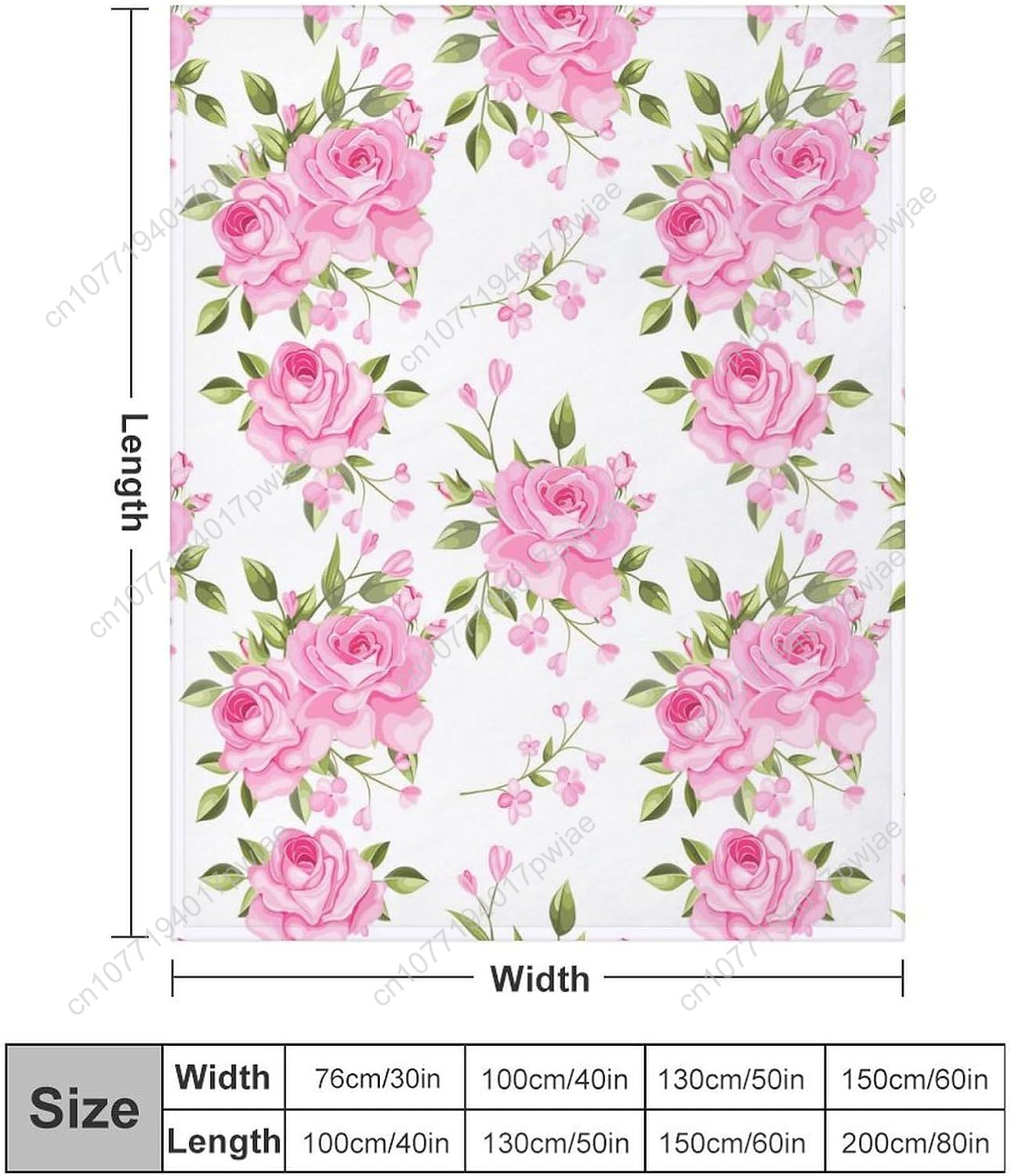 Pink Flower Throw Blanket Flor - Home Textiles & Furnishings ulasan dan harga