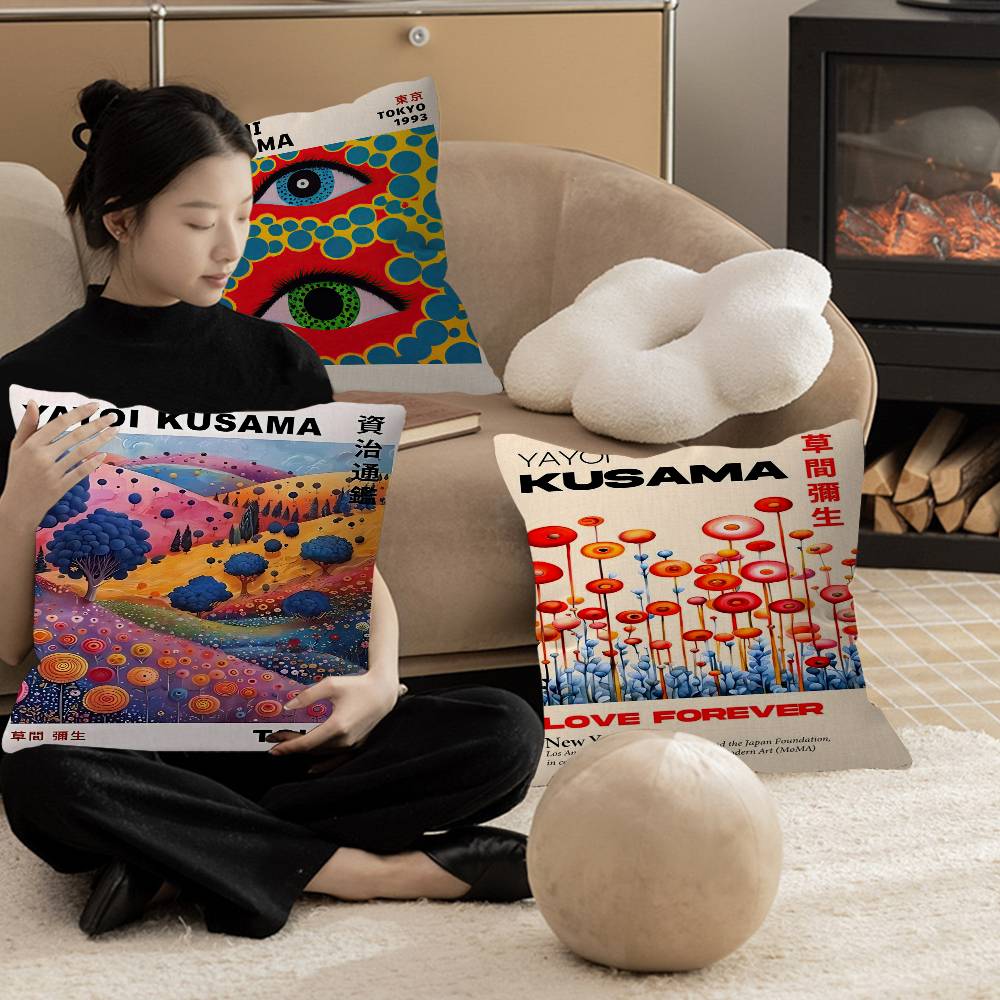 Nordic Japanese Yayoi Kusama I - Home.Textiles Cushion ulasan dan harga