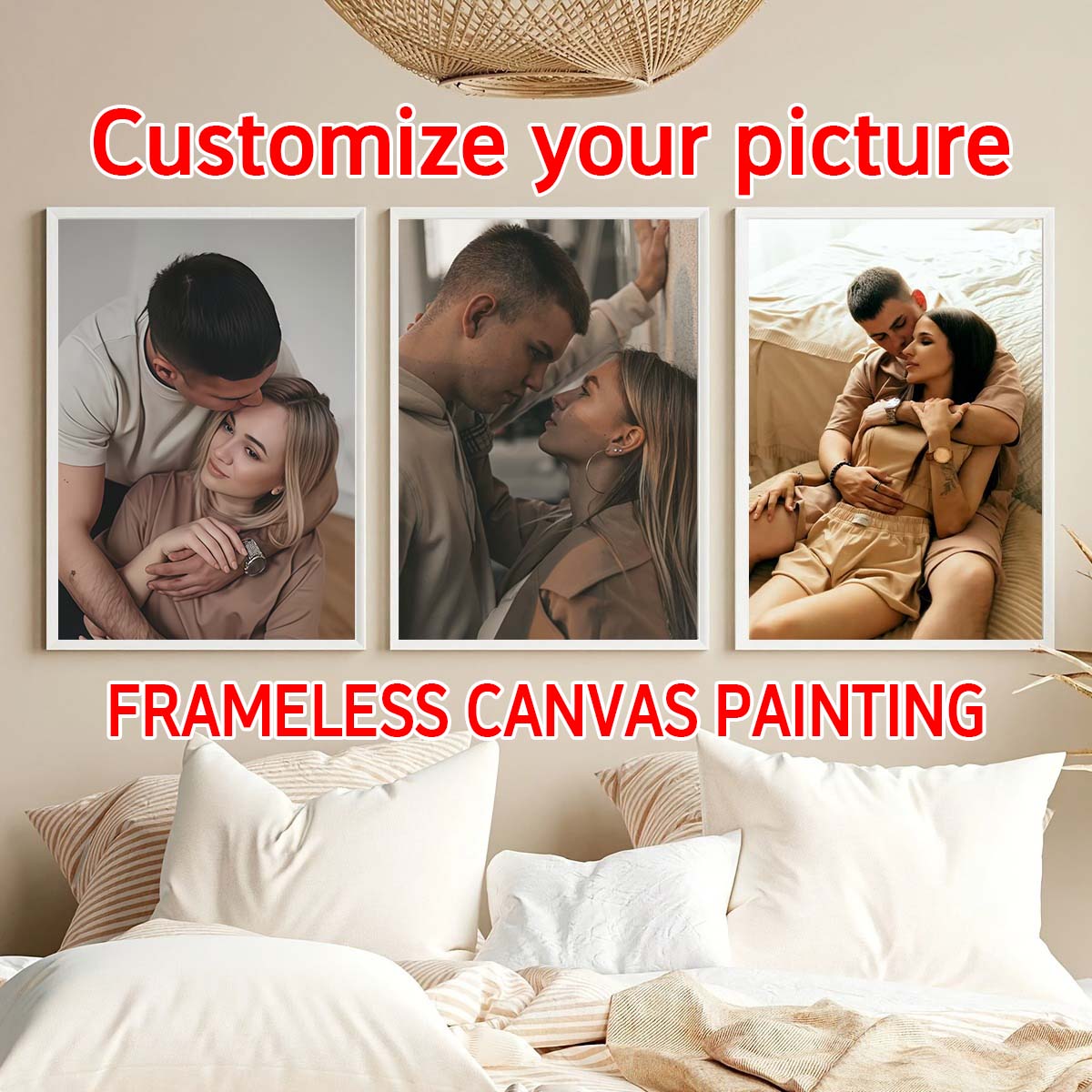 Triptych - 2D custom photo woo - Home Textiles & Furnishings ulasan dan harga