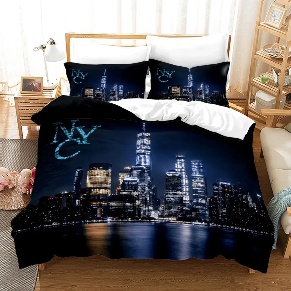 New York City Night View Beddi - Home Textiles New York ulasan dan harga