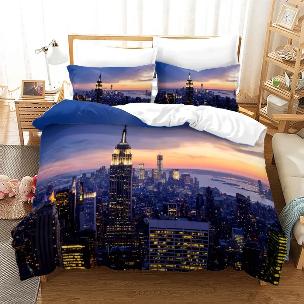 New York City Night View Beddi - Home Textiles New York ulasan dan harga