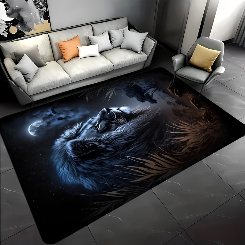 Starry Night Lion Floor Mat -  - Home Textiles Designer ulasan dan harga