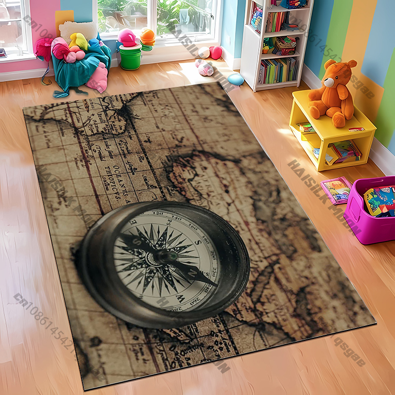 Compass Design Rug for Modern  - Home Textiles Designer ulasan dan harga