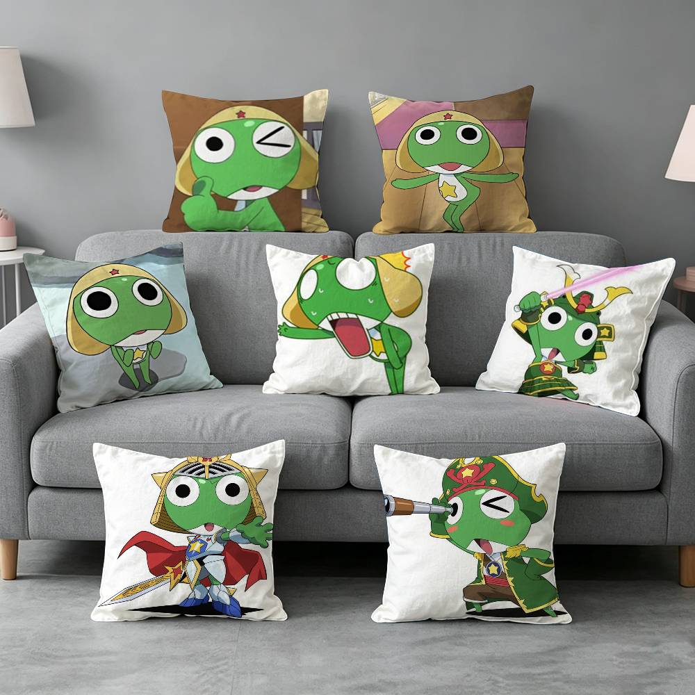 Keroro Gunsous-s Frog-g Pillow - Home Textiles Definition ulasan dan harga