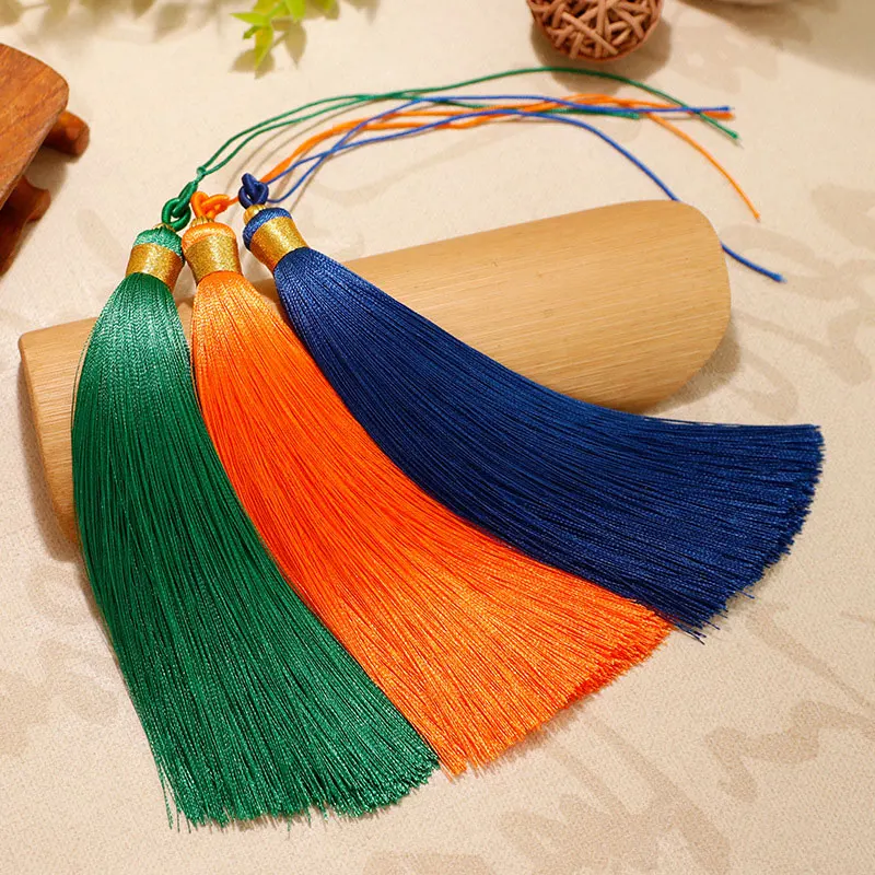 1PC 13CM Craft Tassels Silk Ha - Home Textiles Designer ulasan dan harga