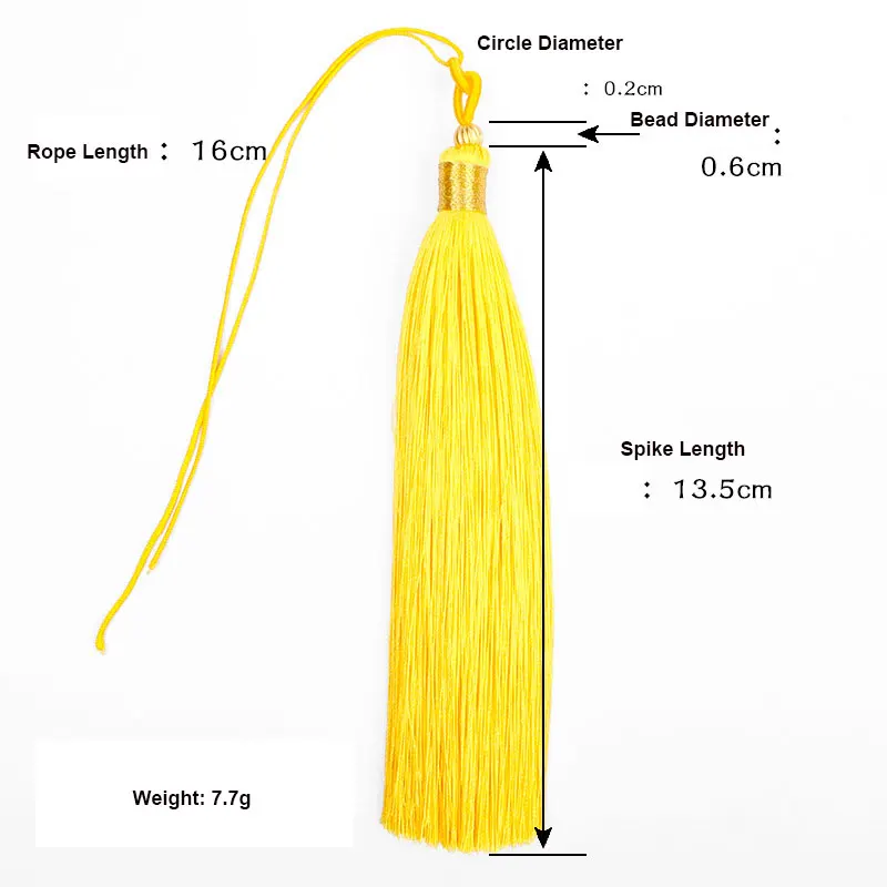 1PC 13CM Craft Tassels Silk Ha - Home Textiles Designer ulasan dan harga
