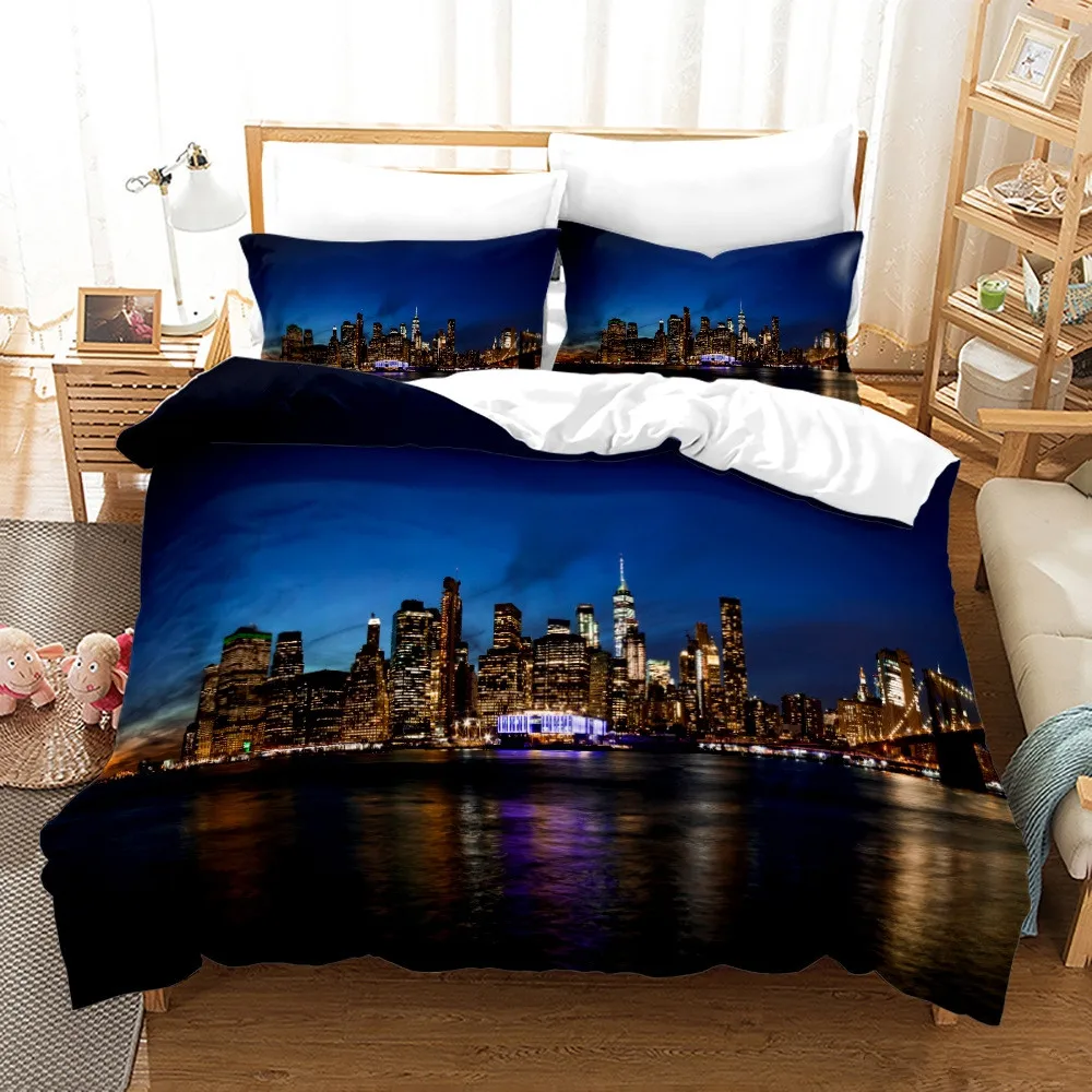New York City Night View Beddi - Home Textiles New York ulasan dan harga