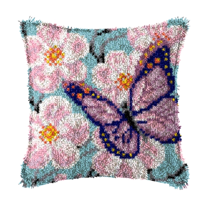 DIY Cute Animal Latch Hook Kit - Home.Textiles Cushion ulasan dan harga