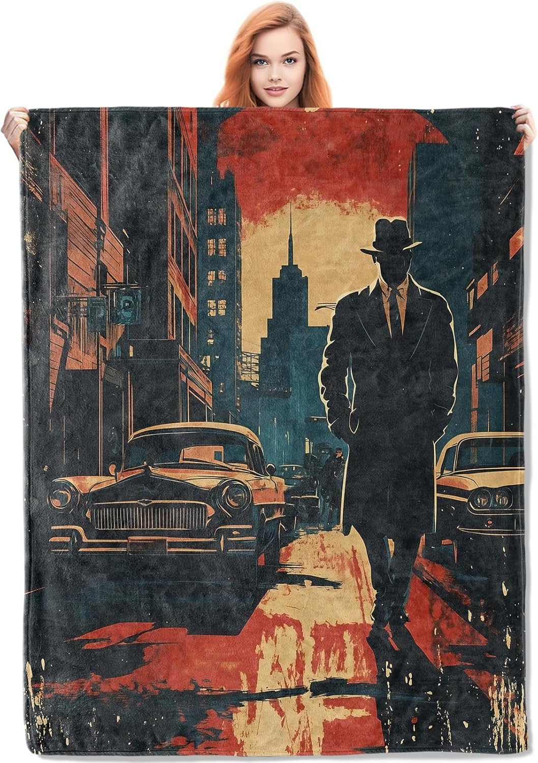 Noir Detective Blanket Gifts f - Home Textiles & Furnishings ulasan dan harga