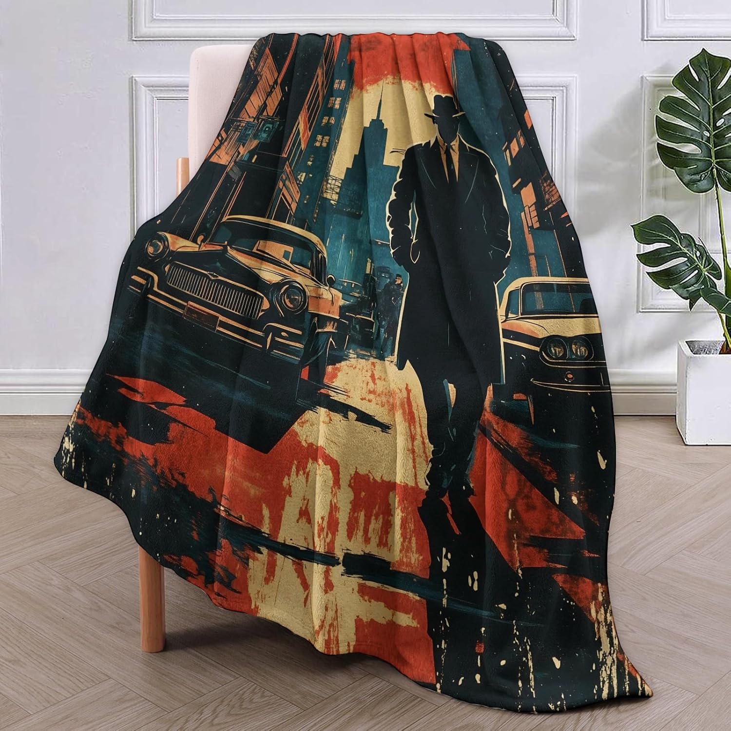 Noir Detective Blanket Gifts f - Home Textiles & Furnishings ulasan dan harga