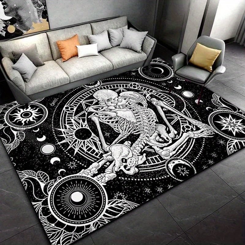 Elegant Skeleton Dance Rug - G - Home Textiles Designer ulasan dan harga