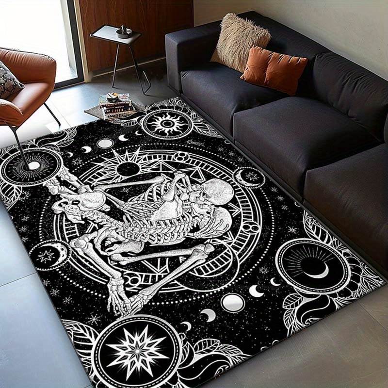 Elegant Skeleton Dance Rug - G - Home Textiles Designer ulasan dan harga
