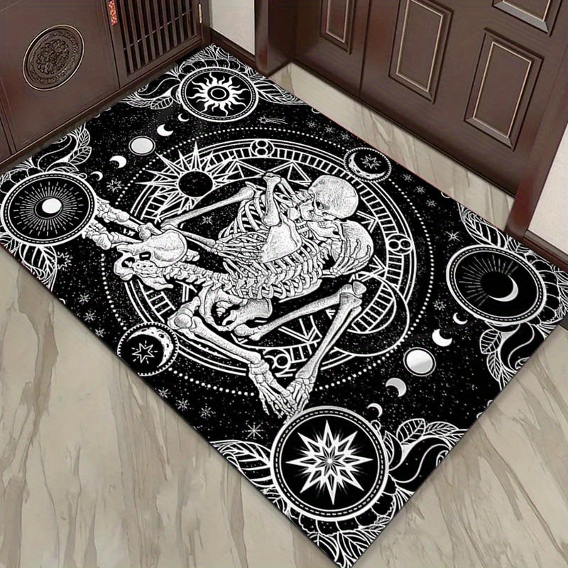 Elegant Skeleton Dance Rug - G - Home Textiles Designer ulasan dan harga