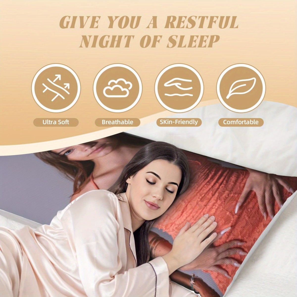 1 Custom Photo Body Pillowcase - Home Textiles Designer ulasan dan harga