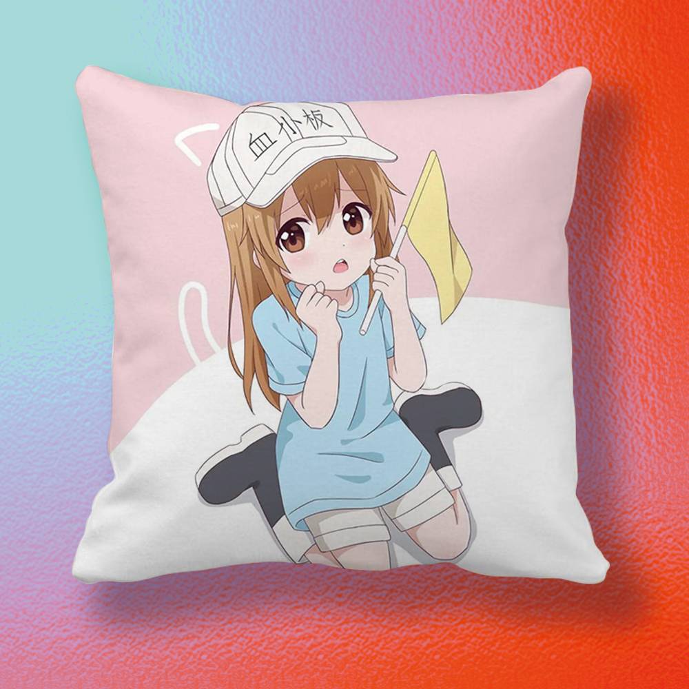Anime Cells at Work  Pillow co - Home Textiles Definition ulasan dan harga